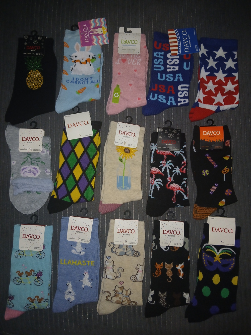 Davco Women's Sock Lot Of 15